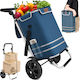 Shopping Trolley Blue 56lt