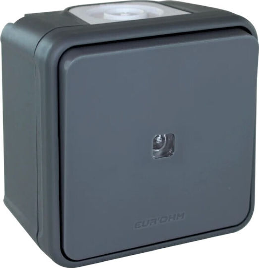 Aliberti Waterproof Wall-mounted Basic Wall Switch Gray