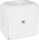 Aliberti Waterproof Wall-mounted Basic Wall Switch One-Way White