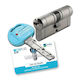 Mottura Κύλινδρος Κλειδαριάς Ασφαλείας 80mm (30-50) Ασημί