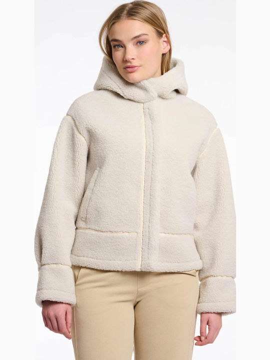 Women's Lifestyle Jacket for Winter Ecru
