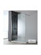 Devon Iwis Walk-in Σταθερό Πλαϊνό Ντουζιέρας 59x200cm Black