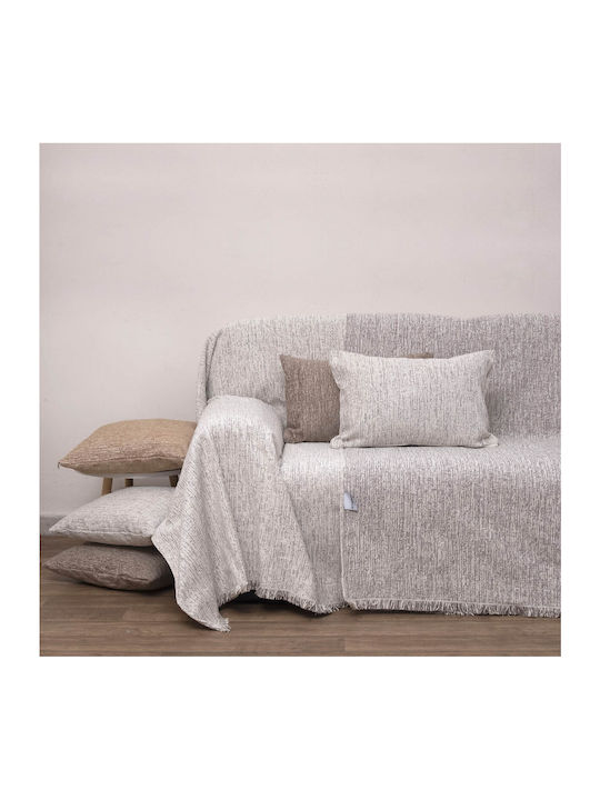 Anna Riska Ριχτάρι Τετραθέσιου Καναπέ Chenille 180x320εκ. Ivory