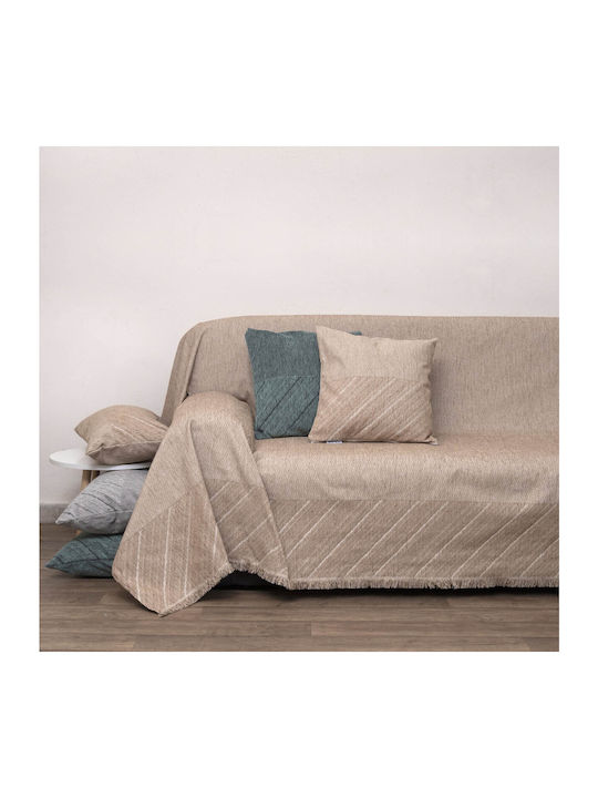 Anna Riska Ριχτάρι Τετραθέσιου Καναπέ Chenille 180x320εκ. Beige