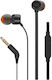 T160E In-ear Handsfree Ακουστικά με Βύσμα 3.5mm Μαύρο