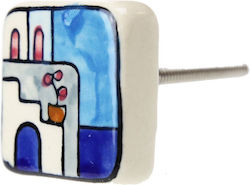 Ceramic Knob Greece 4x4cm Flowerpot