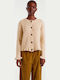 Γυναικεία Πλεκτή Ζακέτα Beige, Off White