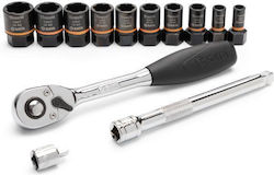 Sata ST09137 Ratschen- und Steckschlüssel-Set 1/4" & 3/8" 13 Stück Sata ST09137 Ratschen- und Steckschlüssel-Set 1/4" & 3/8" 13 Stück