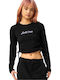 Women's Blouse Cotton Long Sleeve Black
