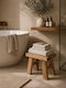 Stool For Living Room Wooden Brown