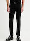 734 Men's Elastic Jeans Pants with Slim Straight Fit Black