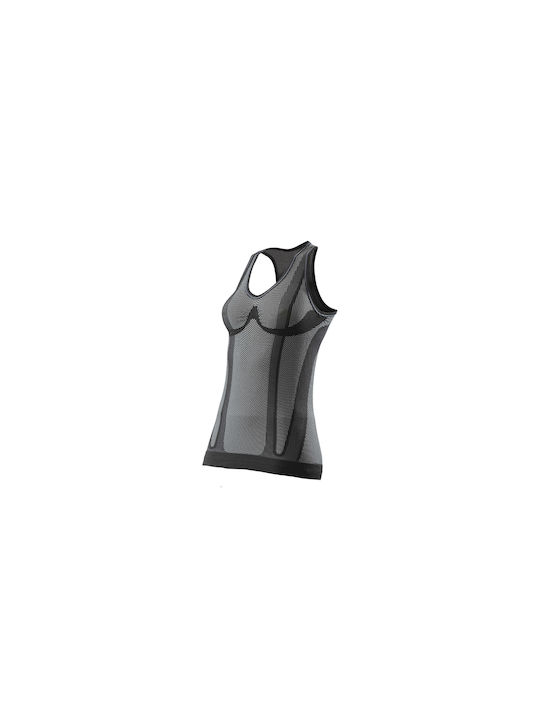 Six2 Frauen Ärmellose Fahrradtrikot Schwarz