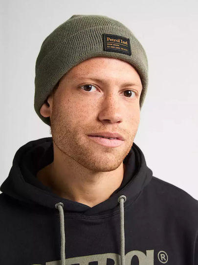 Beanie Beanie Knitted in Khaki color