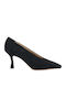 Leder Pumps mit hohem Absatz Schwarz