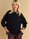 Damen Sweatshirt Black