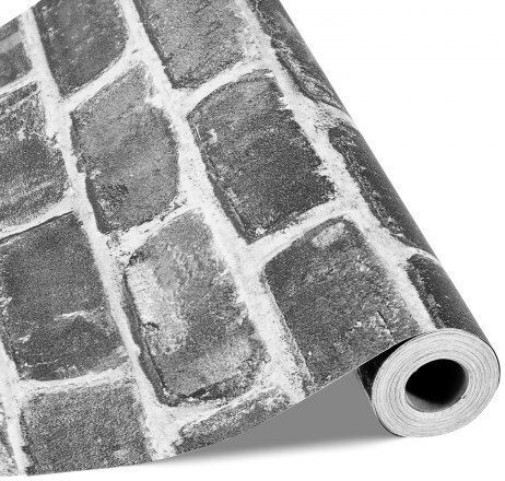 Vevor Self-Adhesive Wallpaper 45cm X 10m Gray Brick Waterproof Bedroom Bzccbzjkd40453kqp001v0