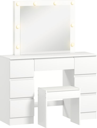 Makeup Dressing Table White 110x39.5x140cm Makeup Dressing Table White 110x39.5x140cm
