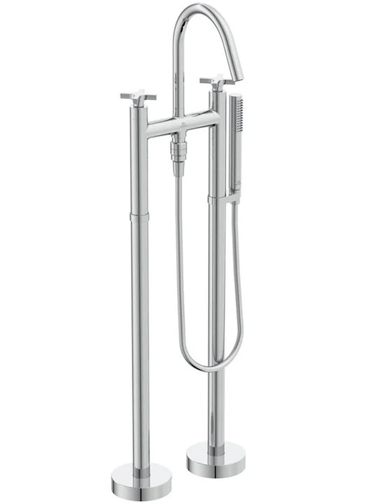 Ideal Standard Αναμεικτική Μπαταρία Μπανιέρας Ασημί