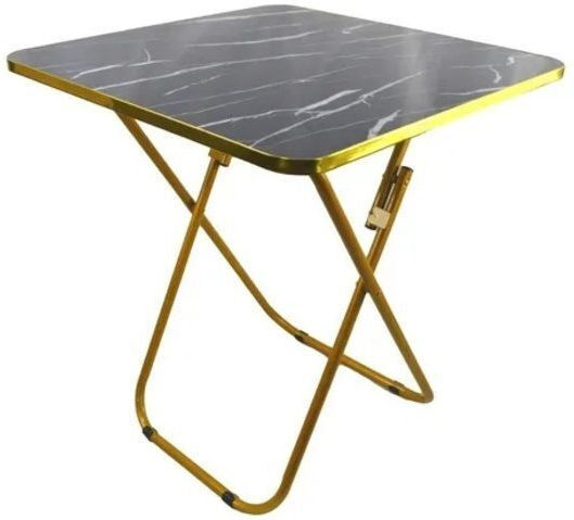 Table Catering Foldable 60x60x70cm Black