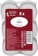 Arte Regal Tealights Aromatic in White Colour Up to 4 Hours Duration 6 Pieces
