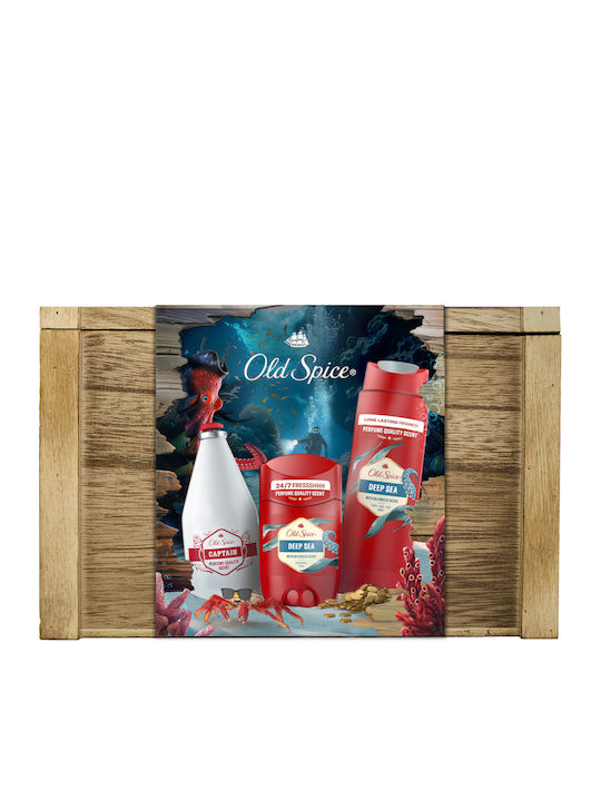 Old Spice Capten & Deep Пътен комплект за Почистване на тялото Old Spice Capten & Deep Пътен комплект за Почистване на тялото