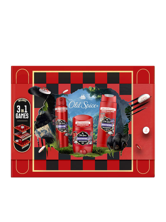 Old Spice Gamebox Комплект Подарък С Night Panther Дезодорант Стик, Спрей, Душ Гел И Игри 3 В 1, Аромат С Качествен Мирис Който Трайе Old Spice Gamebox Комплект Подарък С Night Panther Дезодорант Стик, Спрей, Душ Гел И Игри 3 В 1, Аромат С Качествен Мирис Който Трайе