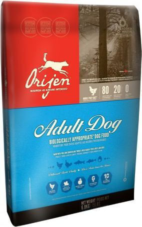 Orijen Adult Dog 0.340kg Ξηρά Τροφή χωρίς Σιτηρά για Ενήλικους Σκύλους με Κοτόπουλο και Γαλοπούλα