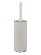 Ankor Metallic White Bathroom Toilet Brush
