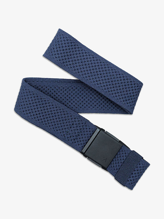 Elastic Men's Belt Knitted Webbing Belt Navy Blue