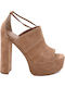 Suede Sandals Brown