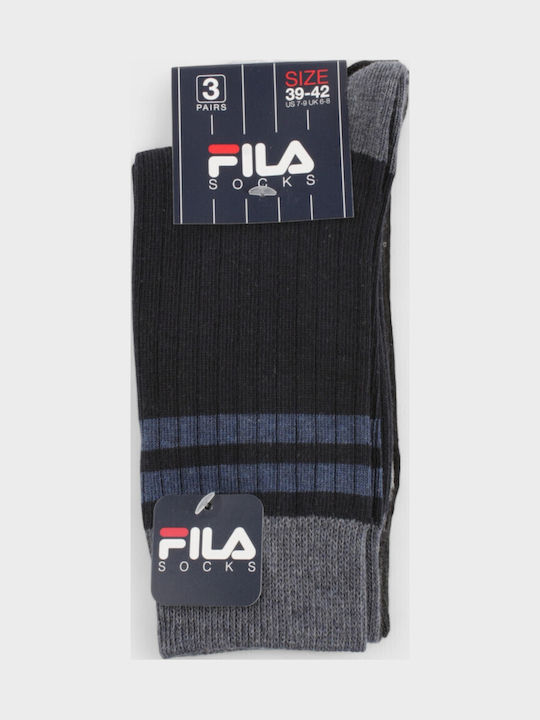 FILA Ανδρικές Κάλτσες με Σχέδια Πολύχρωμες 3Pack