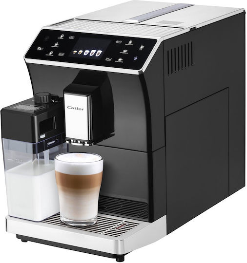 Catler Ea 950 Automatic Espresso Coffee Machine 1300W Pressure 19bar for Cappuccino with Grinder Black