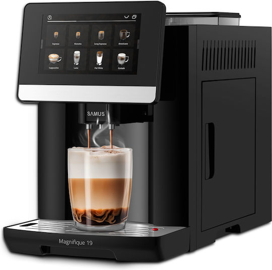 Samus Automat de Espresso 1450W Presiune 19bar pentru Cappuccino Gri