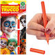 Orange Gesichtsbemalung Bleistift