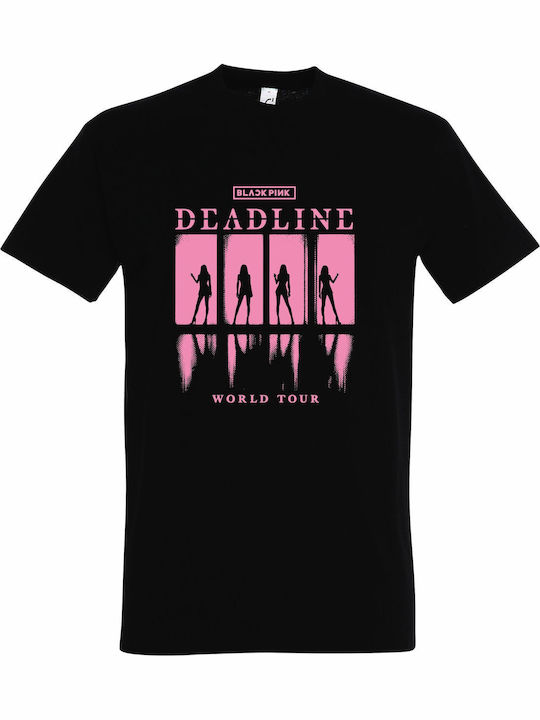 Kids' T-shirt Black Blackpink Deadline Tour, Kpop