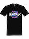 Детска тениска Black Kpop Demon Hunters Huntrix Multicolor Logo