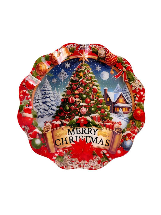 Marva Weihnachtliche Teller Glas Rot