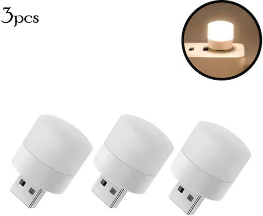 Lichterketten LED Warmes Weiß USB in Zeichenfolge 3Stück