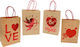 Paper Pack Bag for Gift Multicolored 15x8x21cm. 12pcs