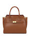Leather Women's Bag Shoulder Gold