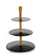 Atmosphera Stone Dessert Divided Serving Plate