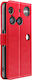 Mayaxess Wallet Case Nothing Phone 3 Wrist Strap Stand Function Red