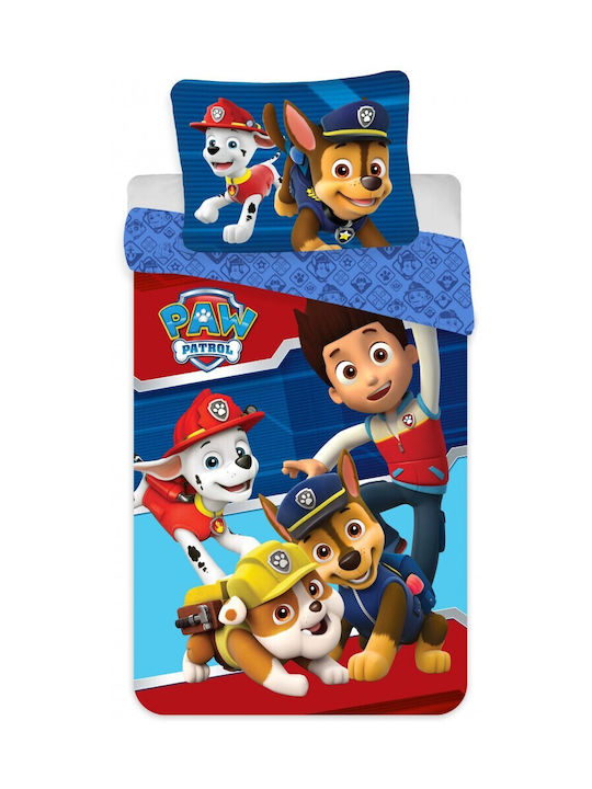 Paw Patrol Σετ Παιδική Παπλωματοθήκη Μονή Πολύχρωμη