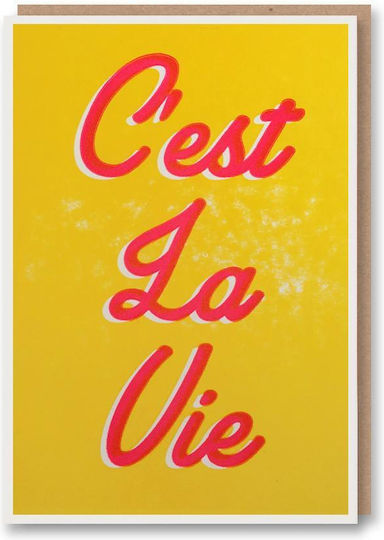 C'est La Vie Greeting Card Nineteen Seventy Three