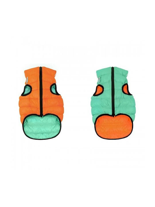 Wau Dog Hundemäntel Wasserdicht Doppel-Ansicht Leuchtendes Orange 40cm Mittel
