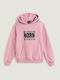 Kids Sweatshirt with Hood and Pockets Pink Dawn