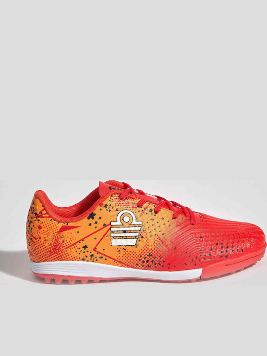 Kids Soccer Cleats with Turf Orange