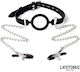 Open Mouth Gag Nipple Clamps