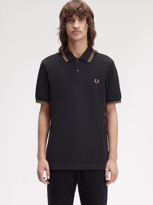 Fred Perry Polo Herrenbluse Kurzarm Schwarze