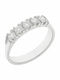Sasashop Femeie Inel cu Diamant din Aur alb 18K